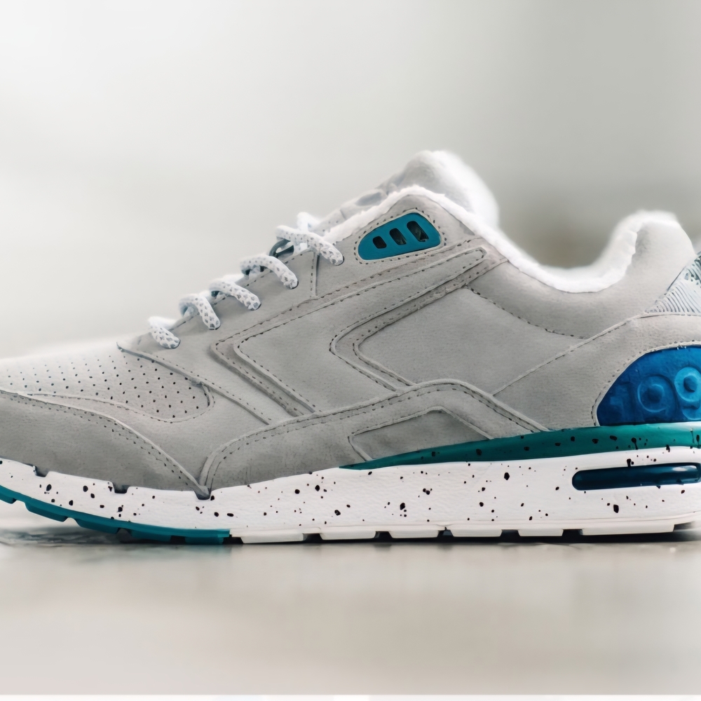 Brooks Gray and Blue Sneakers